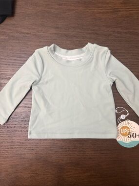 Caden Lane Light Sage Long Sleeve Kids Rash Guard